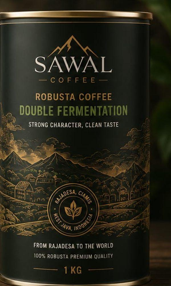 Sawal Coffee tin can — flavor profile