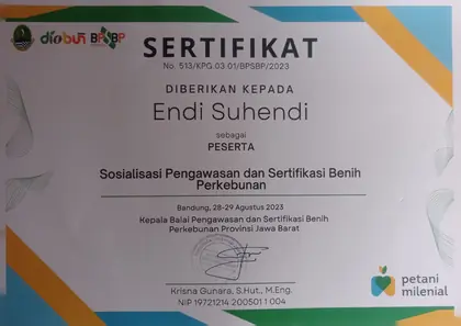 Sosialisasi Pengawasan dan Sertifikasi Benih Perkebunan